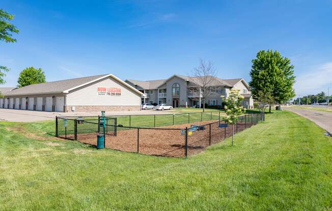 take advantage of our dog park at the whispering winds apartments in pearland, tx