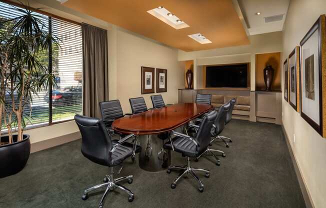 Conference Room at Trio Apartments in Pasadena, CA