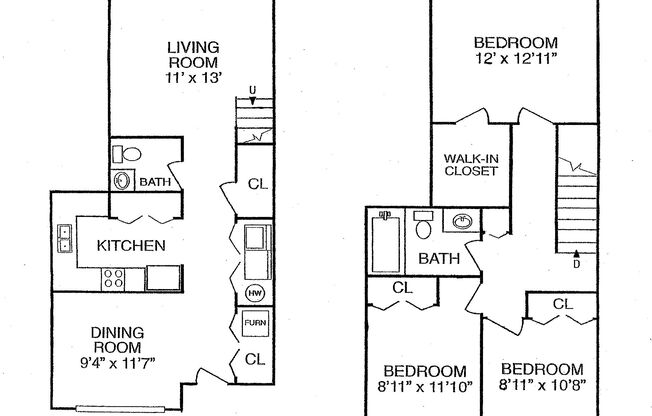 3 beds, 1.5 baths, 1,260 sqft, $990