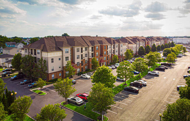 an aerial view at Bristol Station Apartments, Carteret