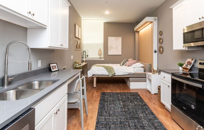 Studio, 1 bath, 480 sqft, $1,200, Unit 617