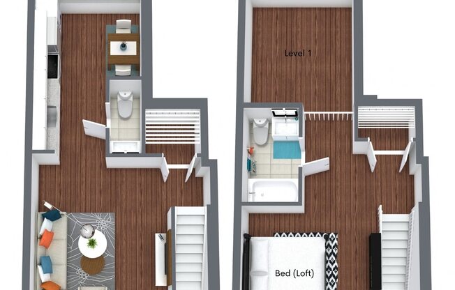 1 bed, 1 bath, 720 sqft, $1,661