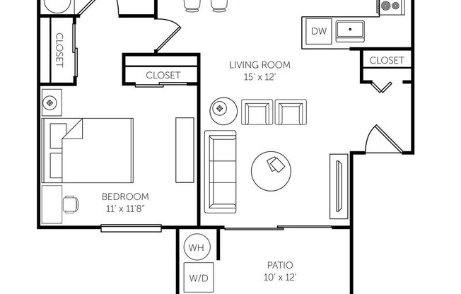 1 bed, 1 bath, 653 sqft, $2,565