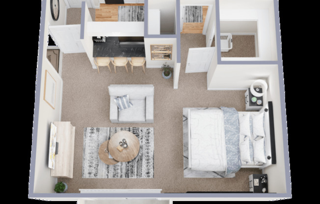 Studio, 1 bath, 451 sqft, $875