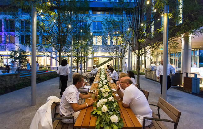 Courtyard Dining Gathering at The Pearl, Silver Spring, MD, 20910