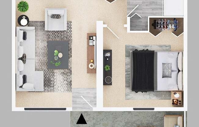1 bed, 1 bath, $924