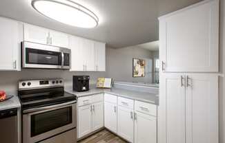 Kitchen at Orange Tree Village Apartments in Tucson Arizona