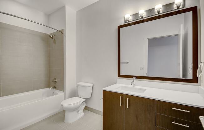 Bathrooms with Large Tub and Shower at Cirrus, 2030 8th Avenue, WA