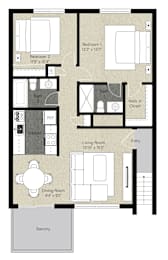 2 beds, 2 baths, 906 sqft, $2,865