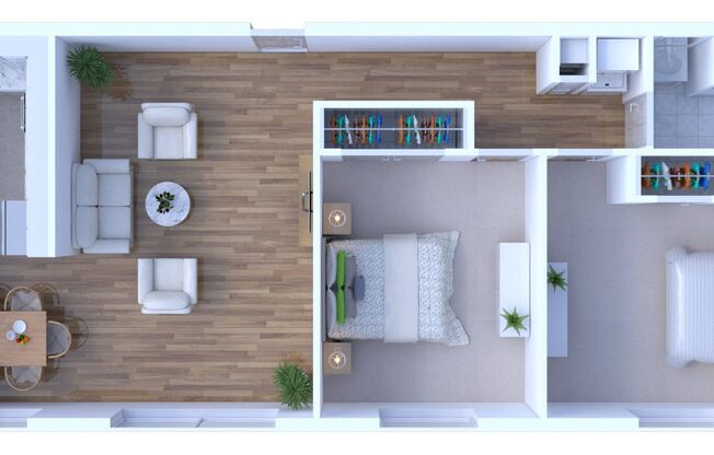 2 beds, 1 bath, 1,055 sqft, $1,385