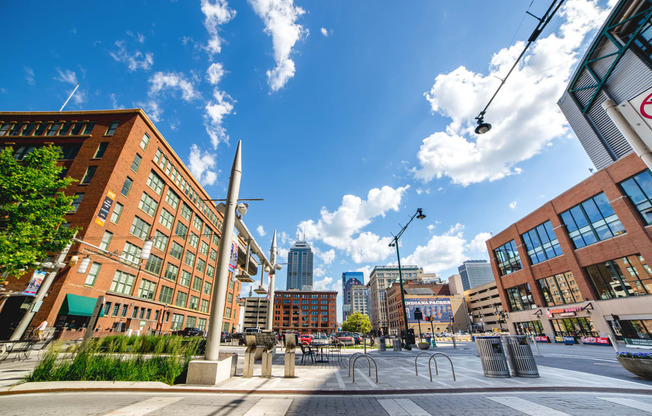 Exterior View With Street at Harness Factory Lofts, Managed by Buckingham Urban Living, Indianapolis, IN