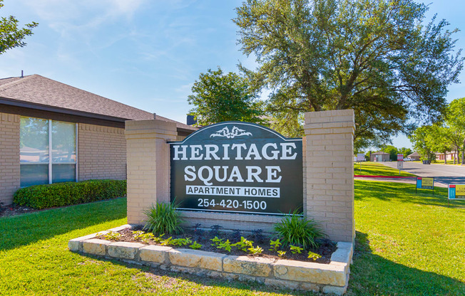 Property Signage at Heritage Square Apartment Homes in Waco, TX