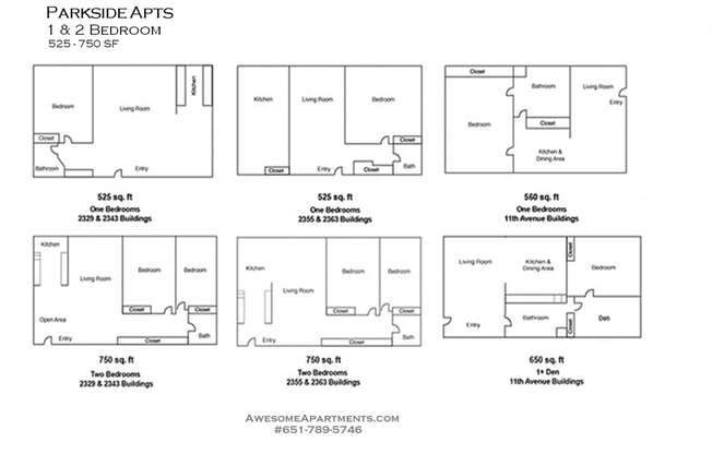 Parkside Apartments floorplan