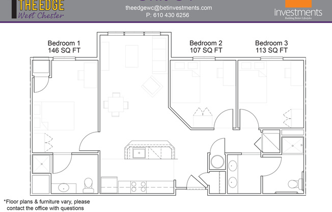 3 beds, 2 baths, 939 sqft, $1,563
