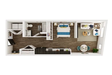 Studio, 1 bath, 698 sqft, $1,985