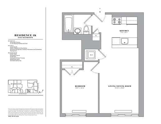 Studio, 1 bath, $3,436, Unit 1K-CATON