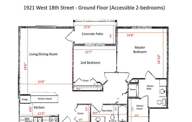 2 beds, 2 baths, 1,100 sqft, $1,080, Unit 1815 C4
