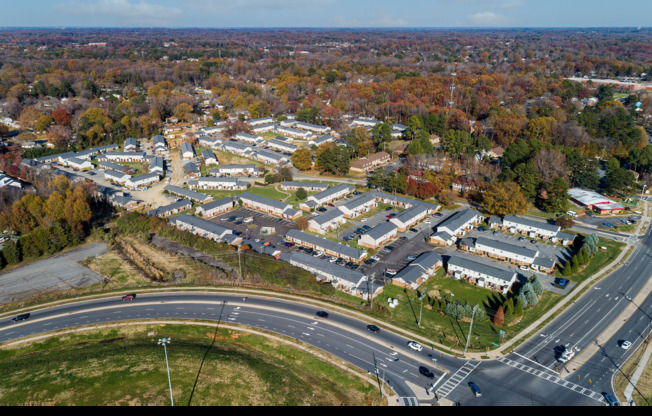 Charlotte NC Apartments For Rent | Arcadian Village | Aerial View