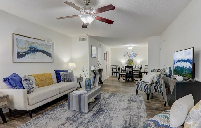 Furnished apartment interior