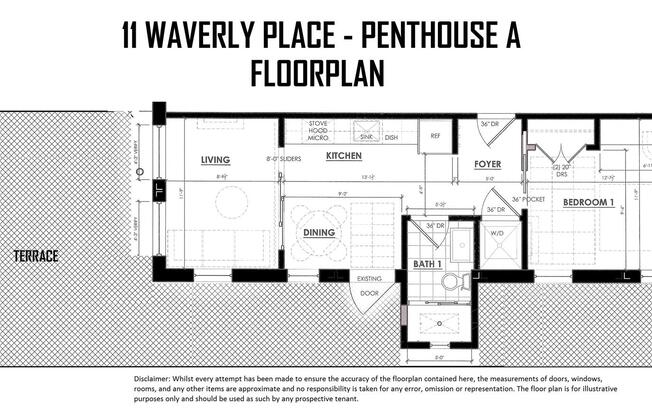 1 bed, 1 bath, $7,000, Unit PHA