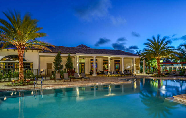 Pool at at Palm Ranch Apartments in Davie, FL