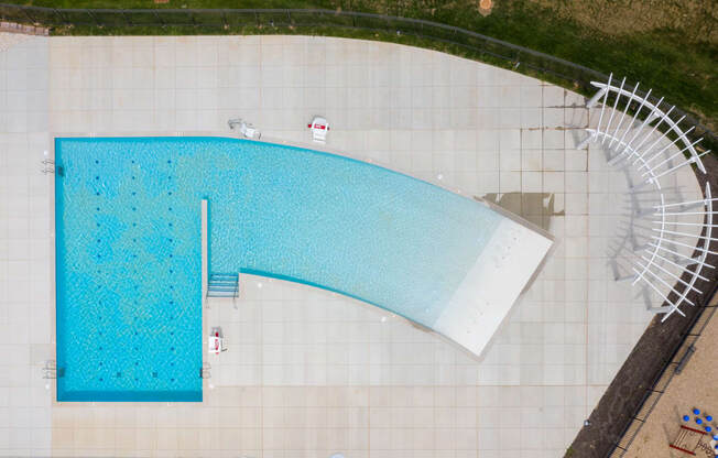 Outdoor swimming pool at Avenue Grand Apartments in White Marsh, MD