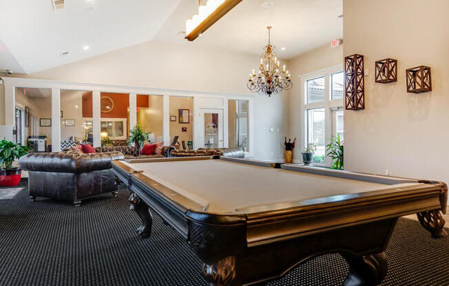 billiards at clubhouse in The Hills