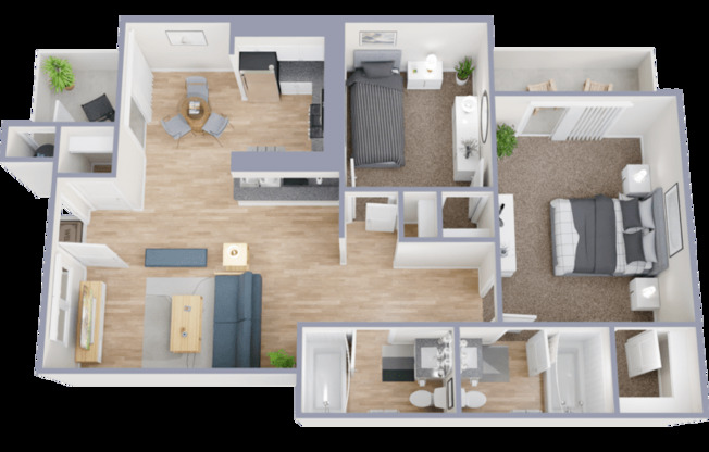2 beds, 2 baths, 880 sqft, $3,100