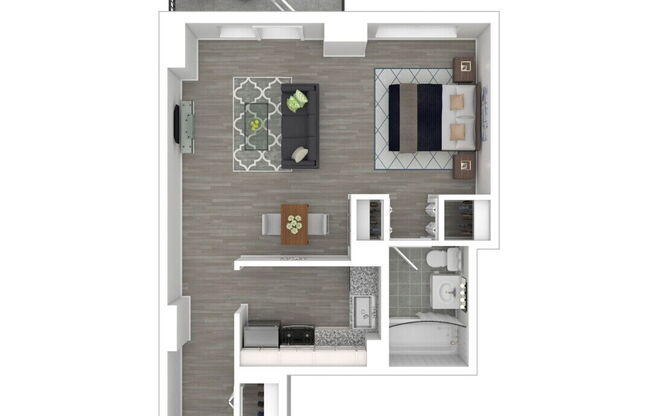 Studio, 1 bath, 561 sqft, $2,930