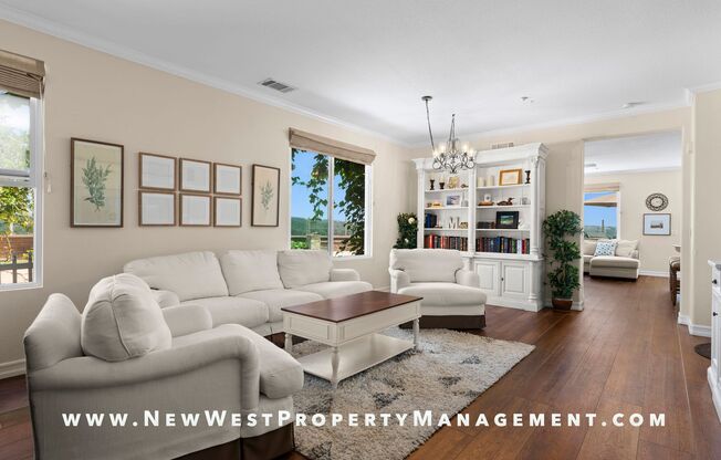 Renovated Carmel Valley 4 Bedroom at Costa Del Sol! Canyon Views! Small Pet OK! Available Now!