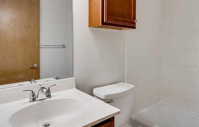 Welcome to Central Lakes of Uptown, where modern convenience meets elegant design. Relax in our stylish bathrooms featuring contemporary fixtures and ample space for your daily routine. Elevate your living experience today—schedule a tour!