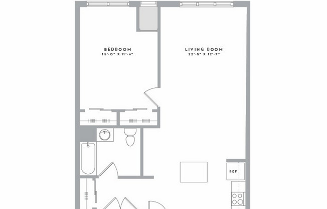 1 bed, 1 bath, 791 sqft, $2,485