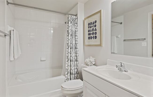 Bathroom and Shower at Wentworth Apartments MD