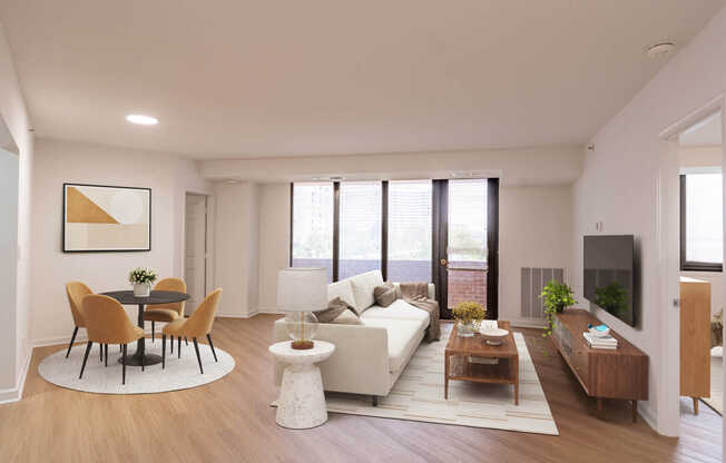 Living Room with Hard Surface Flooring