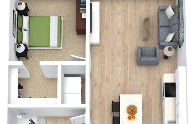 1 bed, 1 bath, 713 sqft, $1,340, Unit 127