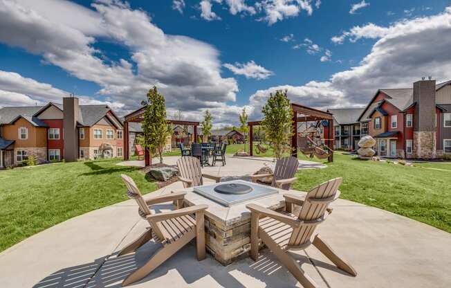 Exterior at the Quarry Apartments in DeWitt Michigan