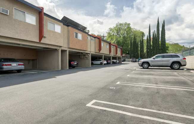 West Hills CA apartments parking area