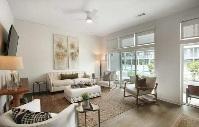 Living Room at 20 Midtown, Birmingham, AL, 35233