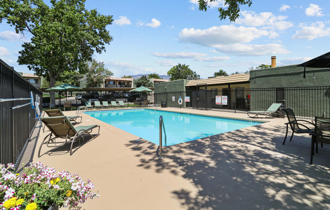 the swimming pool at our crossings apartments
