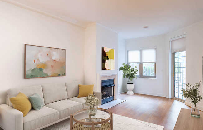 Living Room with Hard Surface Flooring