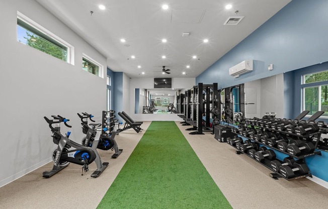 Indoor HIIT inspired fitness center