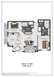 2 beds, 2 baths, $2,208