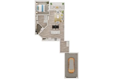 1 bed, 1 bath, 894 sqft, $1,788