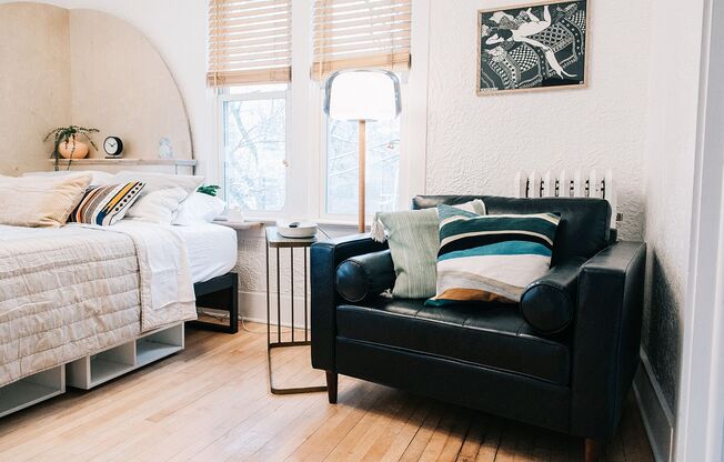 Studio, 1 bath, 300 sqft, $2,446, Unit Newly renovated studio #4. On bike path, near downtown.