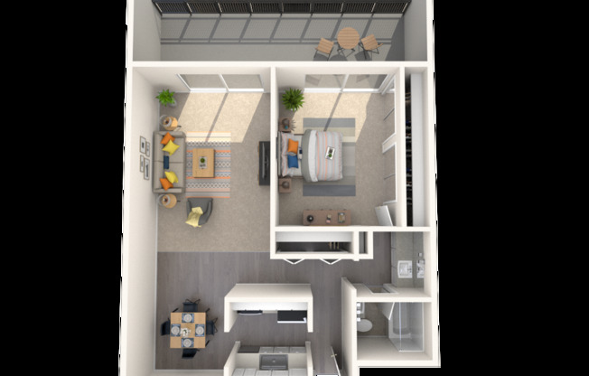 1 bed, 1 bath, 698 sqft, $1,375, Unit 205