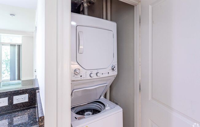 In unit washing machine and dryer at 7 Cameron Apartments, Cambridge, MA