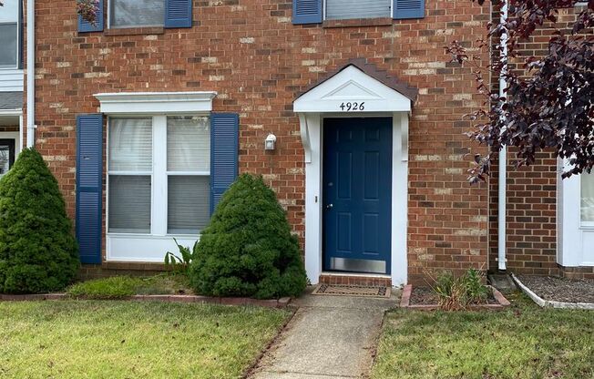 2 bedroom, 1 1/2 bathroom Henrico Townhome