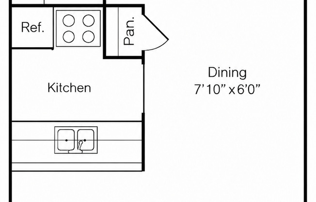 Studio, 1 bath, 500 sqft, $640
