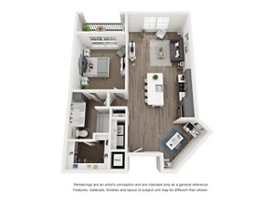 1 bed, 1 bath, 940 sqft, $2,132