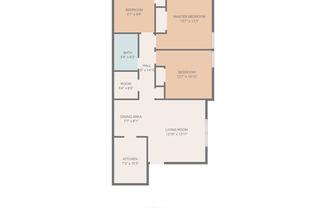 3 beds, 1 bath, 950 sqft, $1,319
